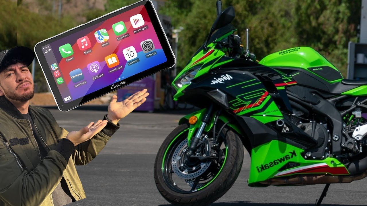 COLOCAMOS GPS Y APPLE CAR PLAY A MI KAWASAKI ZX4RR l CARPURIDE W603D