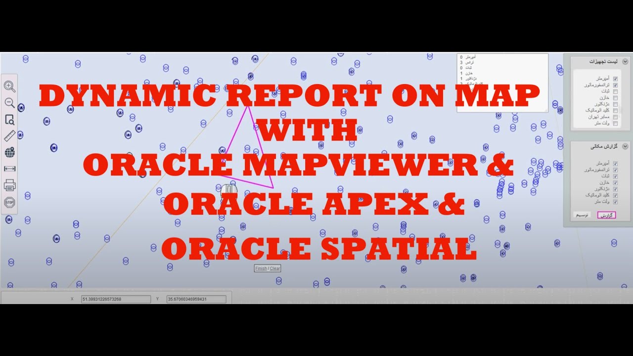 Dynamic Reports on MAP with Oracle APEX & Oracle MapViewer & Oracle Spatial