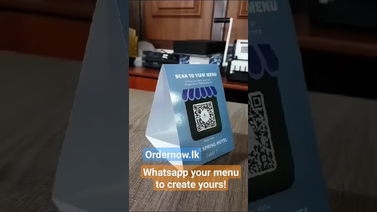 Digital QR Menu