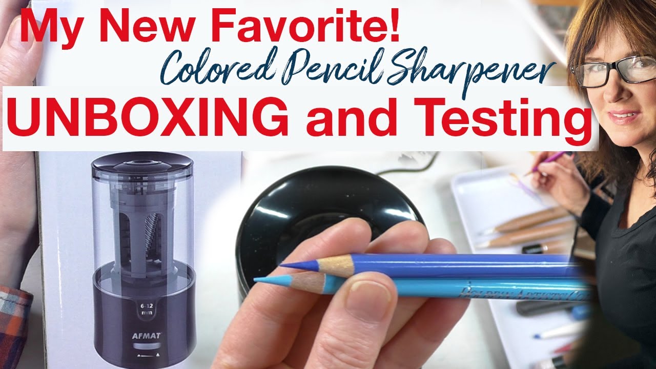 Unboxing My New Favorite Colored Pencil Sharpener Afmat Electric Sharpener