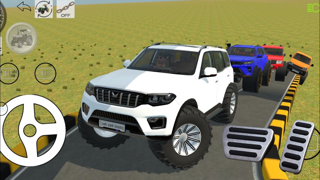 Drive Dumper and Unloading Stone From Dumper Truck in Game#fortuner #4x4#scorpio #thar #gameplaypt23