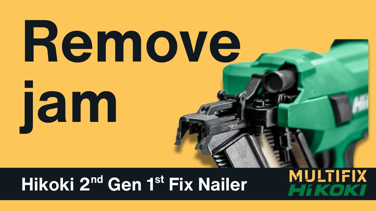 How to check for a nail jam | HiKOKI 2nd Gen 1st Fix Nailer Tutorial (NR1890DCAJPZ)