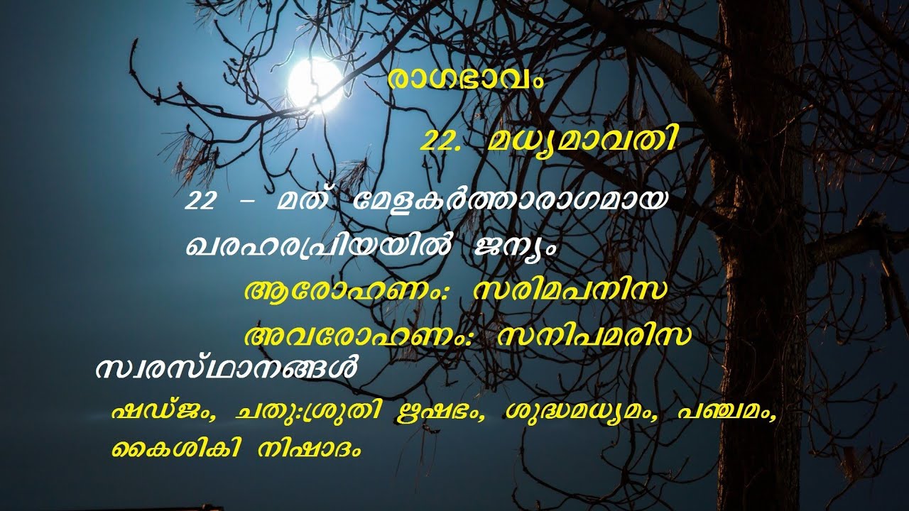 Superhit Malayalam Film Songs in Ragam Madhyamavathi