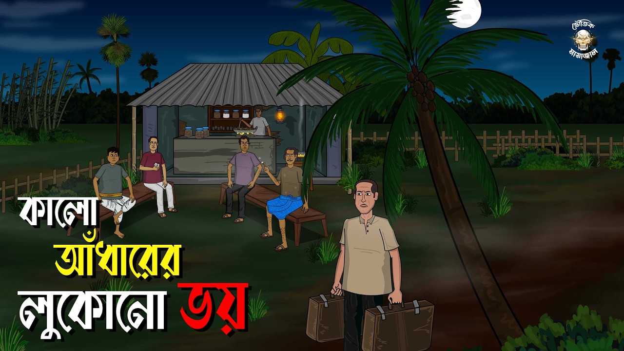 Kalo Adharer Lukono Bhoy - Bhuter Cartoon | Gram Banglar Bhuter Golpo | Bhoutik Mayajal
