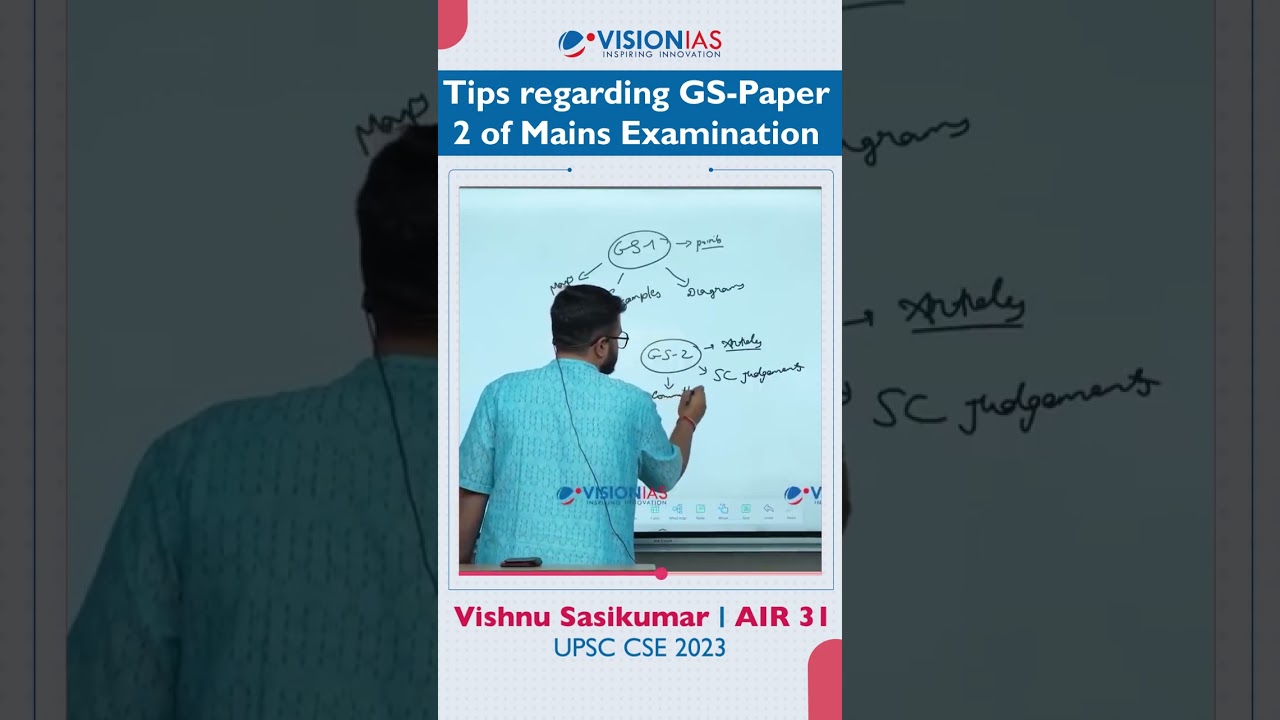 Toppers Tip 605  | Vishnu Sasikumar | AIR 31, UPSC CSE 2023 | GS Paper 2