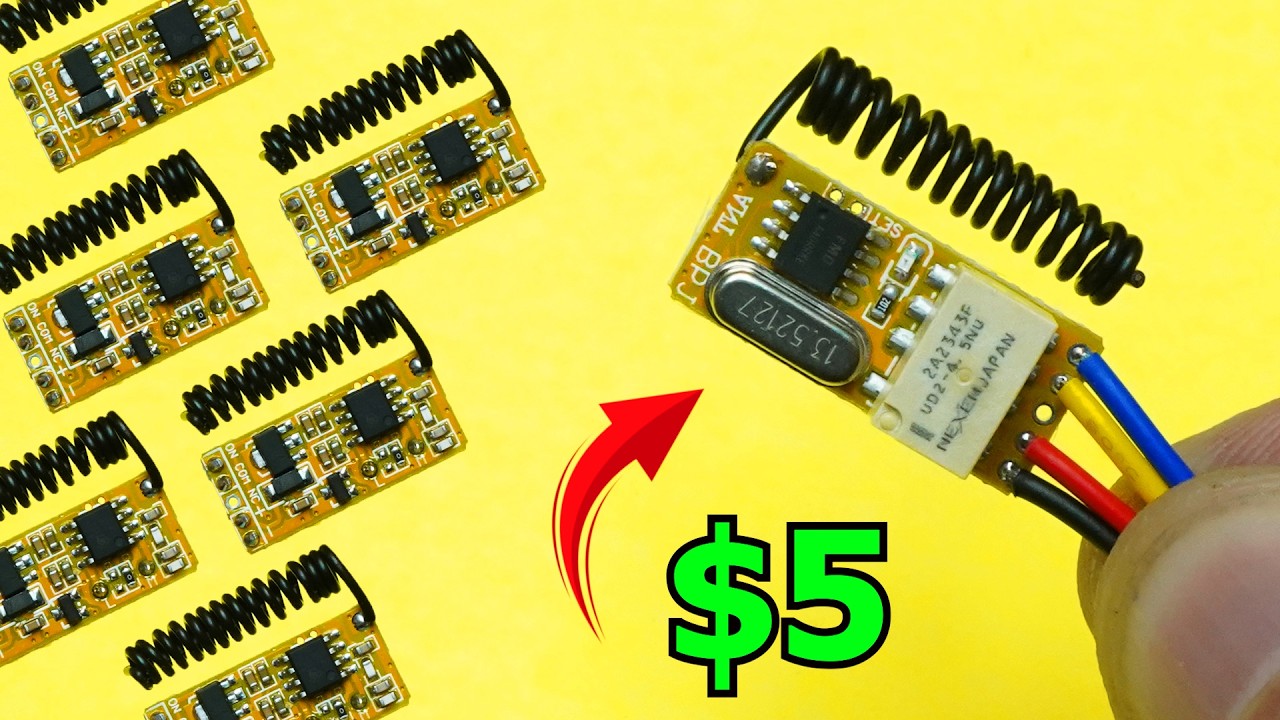 $5 Mini 433Mhz RF switch relay from Aliexpress