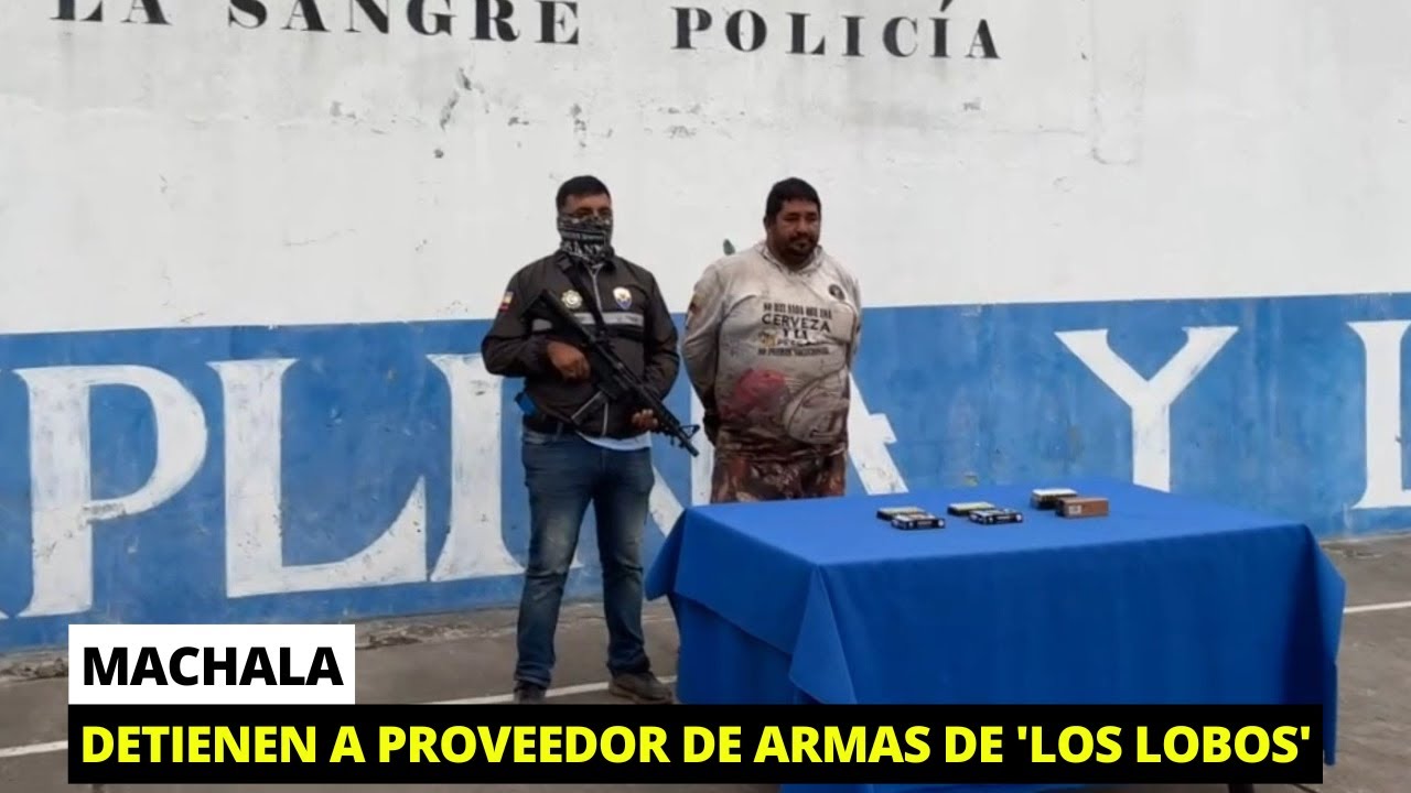 Capturan al proveedor de 'Los Lobos' con municiones en el ingreso a Machala