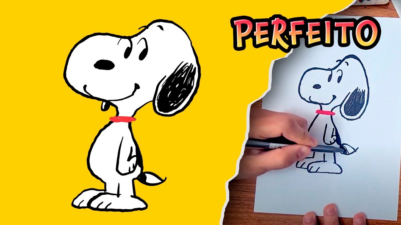 Como desenhar o SNOOPY! Muito fácil