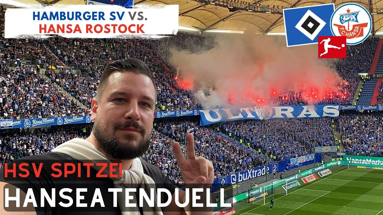 PYROSHOW IM HANSEANTENDUELL! HSV ERNEUT SPITZE!!! / HSV vs. Hansa Rostock / FANPRIMUS STADIONVLOG
