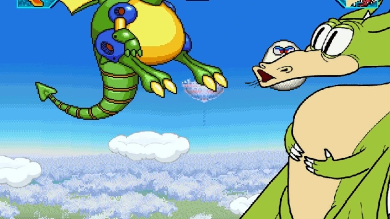 Mugen : Mecha Dragon (Mega Man) vs Grim Matchstick (Cuphead)