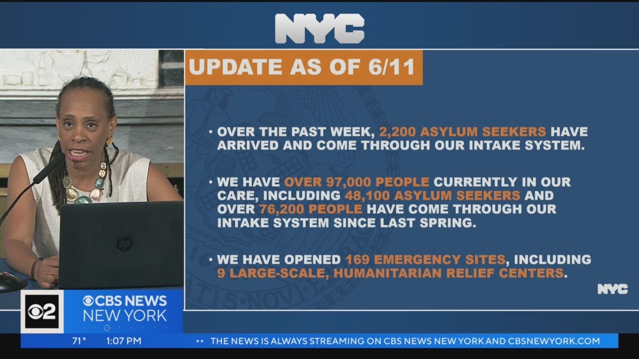 NYC officials provide update on asylum seeker crisis