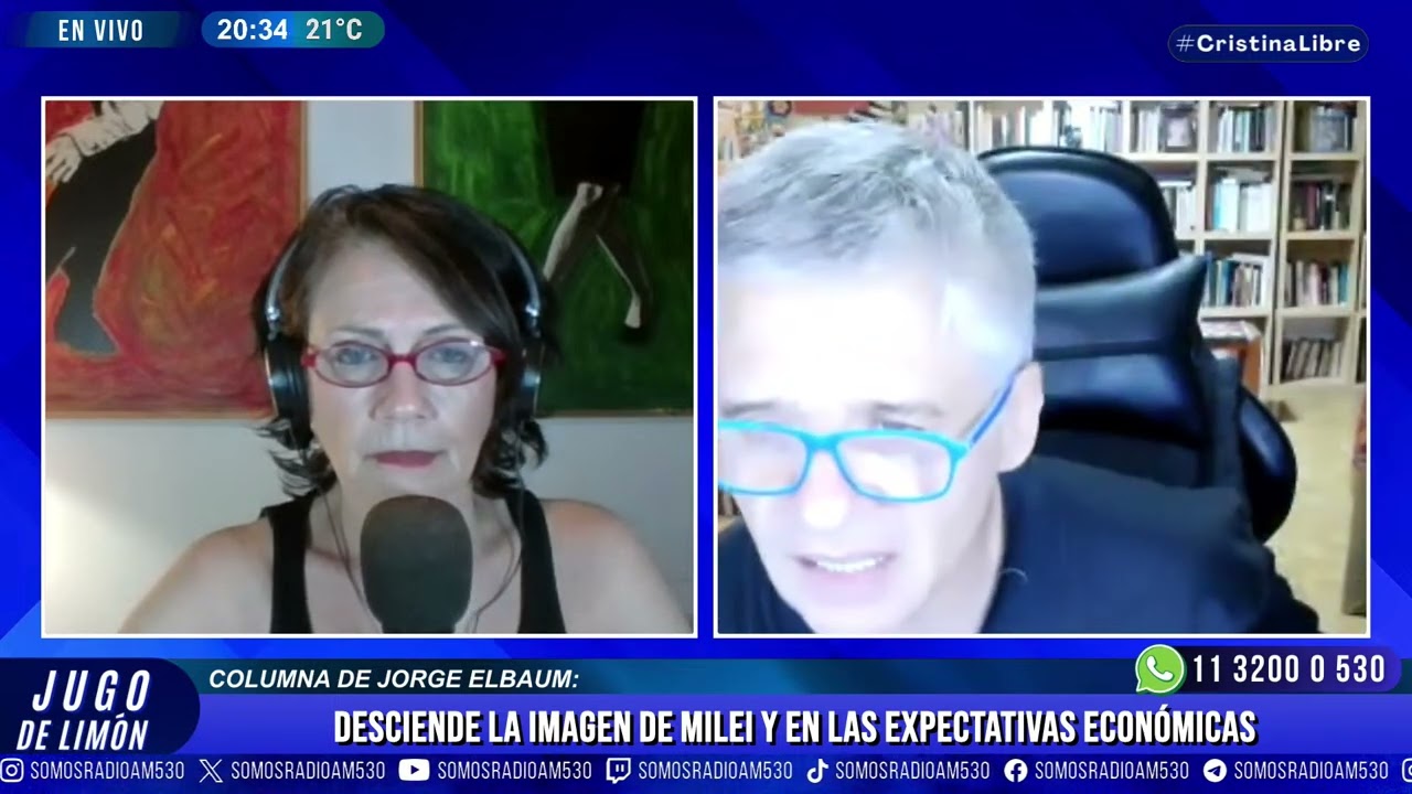 COLUMNA DE JORGE ELBAUM: DESCIENDE LA IMAGEN DE MILEI Y EN LAS EXPECTATIVAS ECONÓMICAS - JDL - AM530