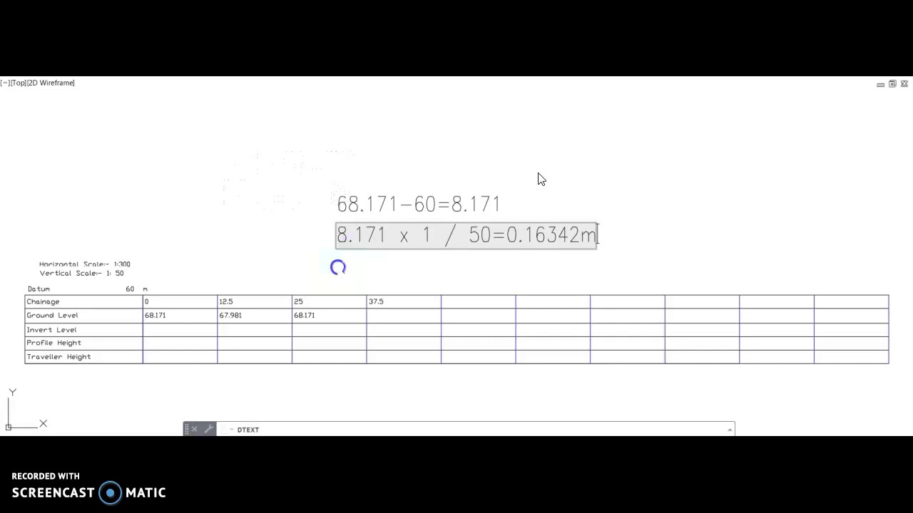 Drawing a long section
