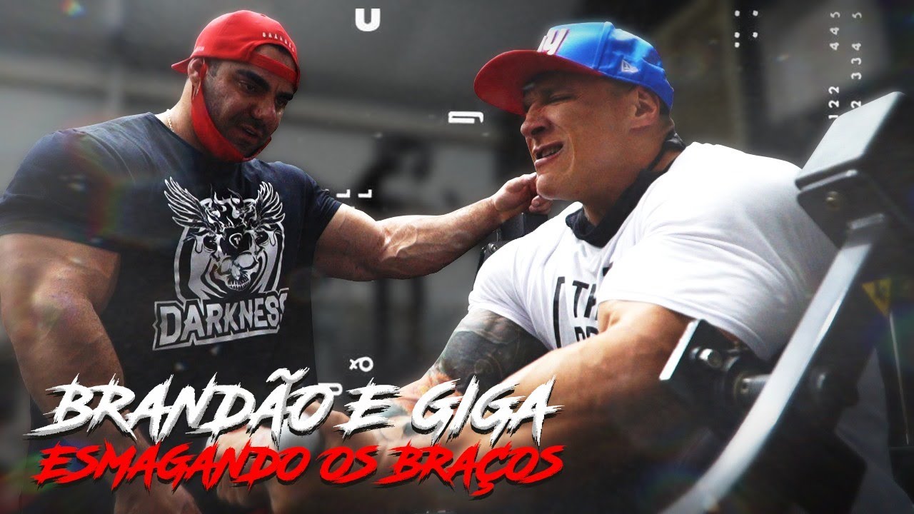 RAFA BRANDÃO E GIGA TREINO DE BRAÇOS