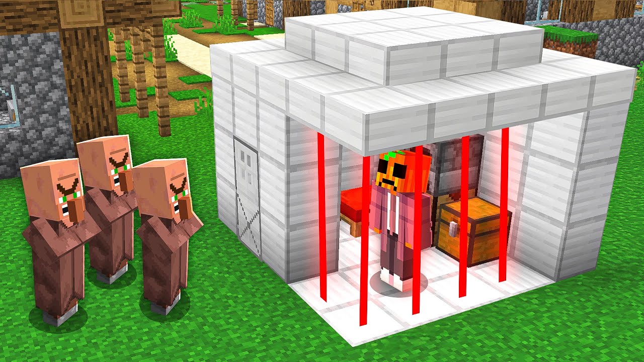 ESCAPE de la PRISION de ALDEANOS en MINECRAFT