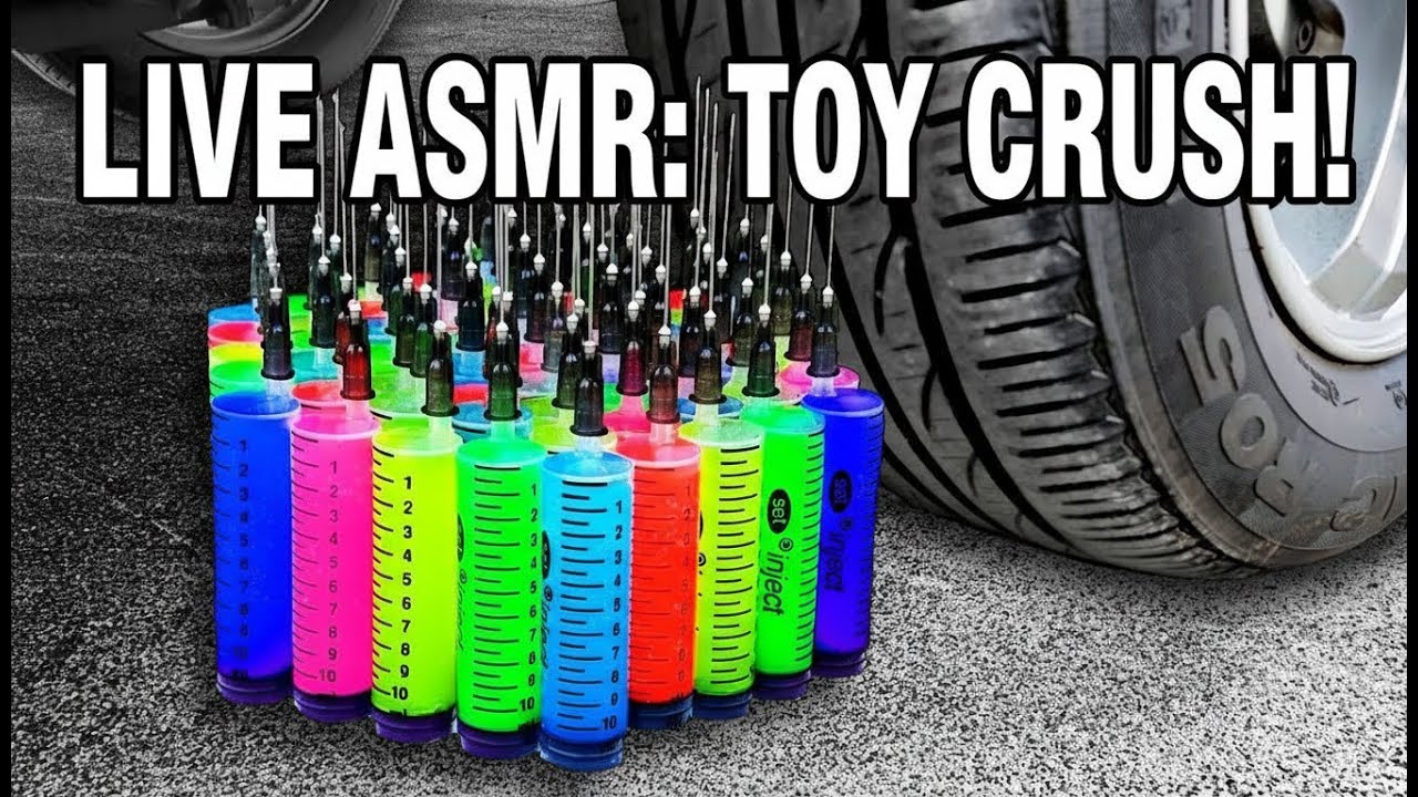 Toy Crushing ASMR Car Wheels Ultimate Crunch LIVE