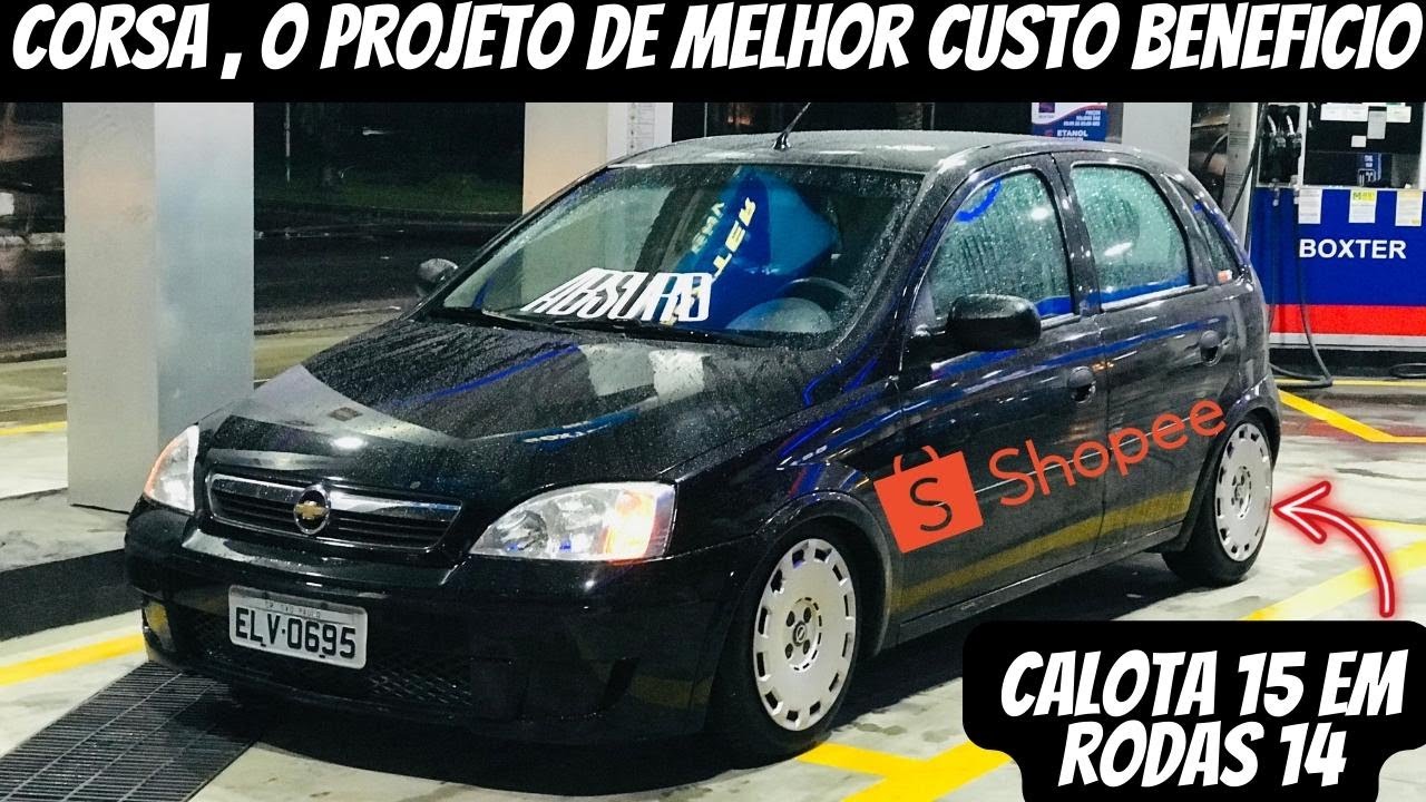 CORSA #SHOPEE, CALOTA 15 EM RODA DE FERRO 14  / FLAGRAS OCONNER