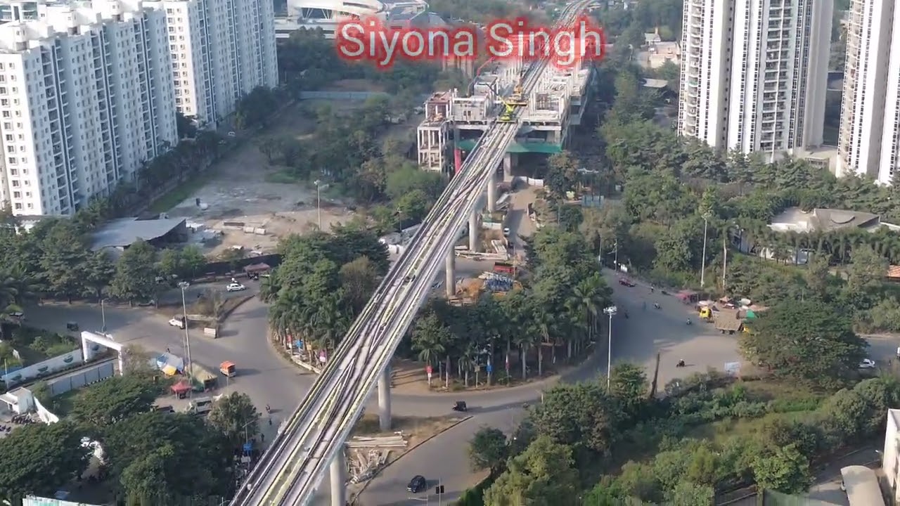 Pune Metro Line 3 (Hinjewadi) Updates P-1, Bird Eye View ,Hinjawadi Metro Depo to Quardan Station.