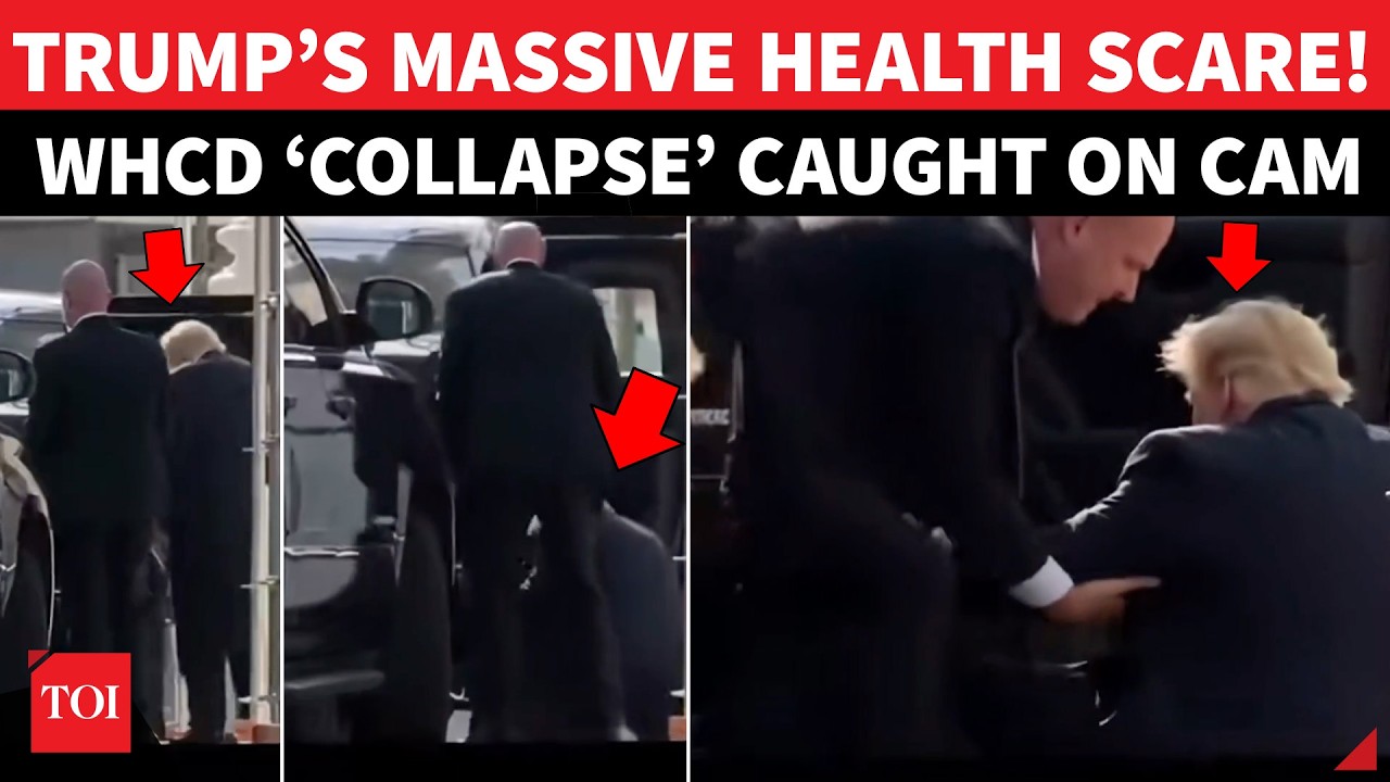 SZOKUJĄCE NAGRANIE! Trump &bdquo;upada&rdquo; przed kamerą? Wideo z WHCD zszokowało Amerykan&oacute;w; &bdquo;JEGO ZDROWIE...
