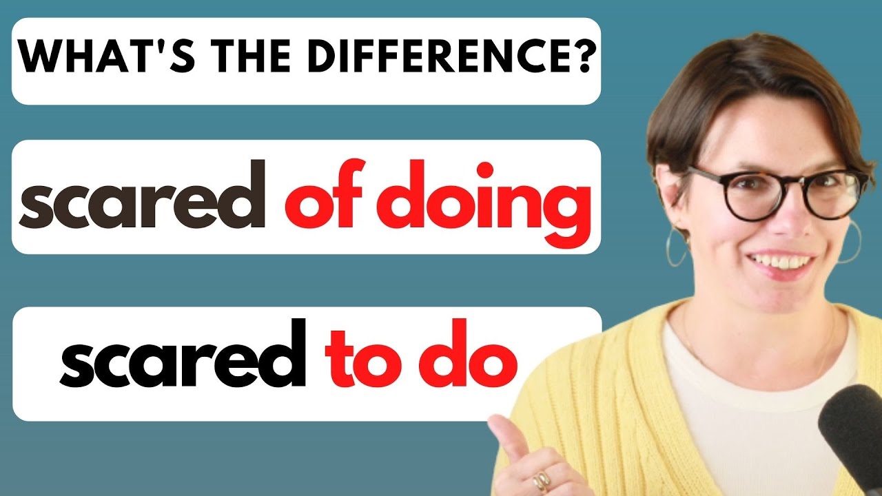 How to use SCARED and SCARY correctly / Using a GERUND / Using the INFINITIVE / INTERACTIVE ENGLISH