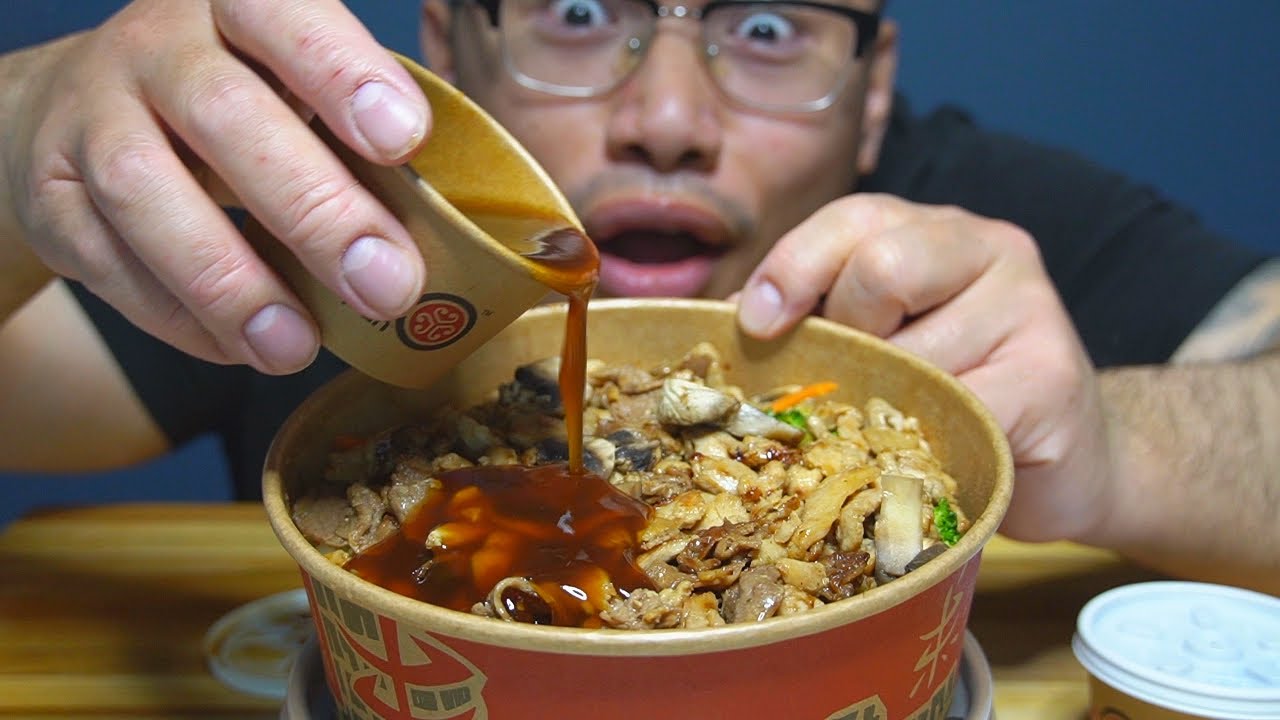 SUMO SIZED TERYIAKI BEEF - Amazing Eating Sounds ASMR