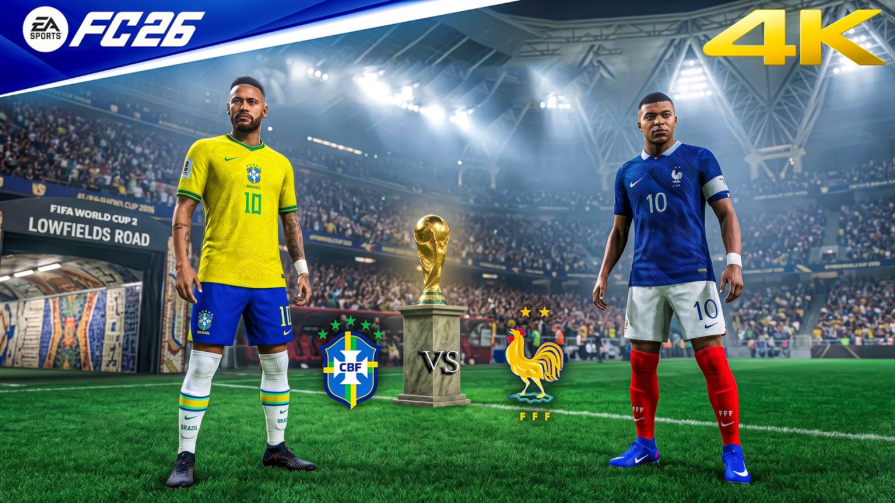 FIFA 26 &mdash; Бразилия против Франции &mdash; Финал Чемпионата мира по футболу 2026 | Геймплей на ПК&trade; [4K60]
