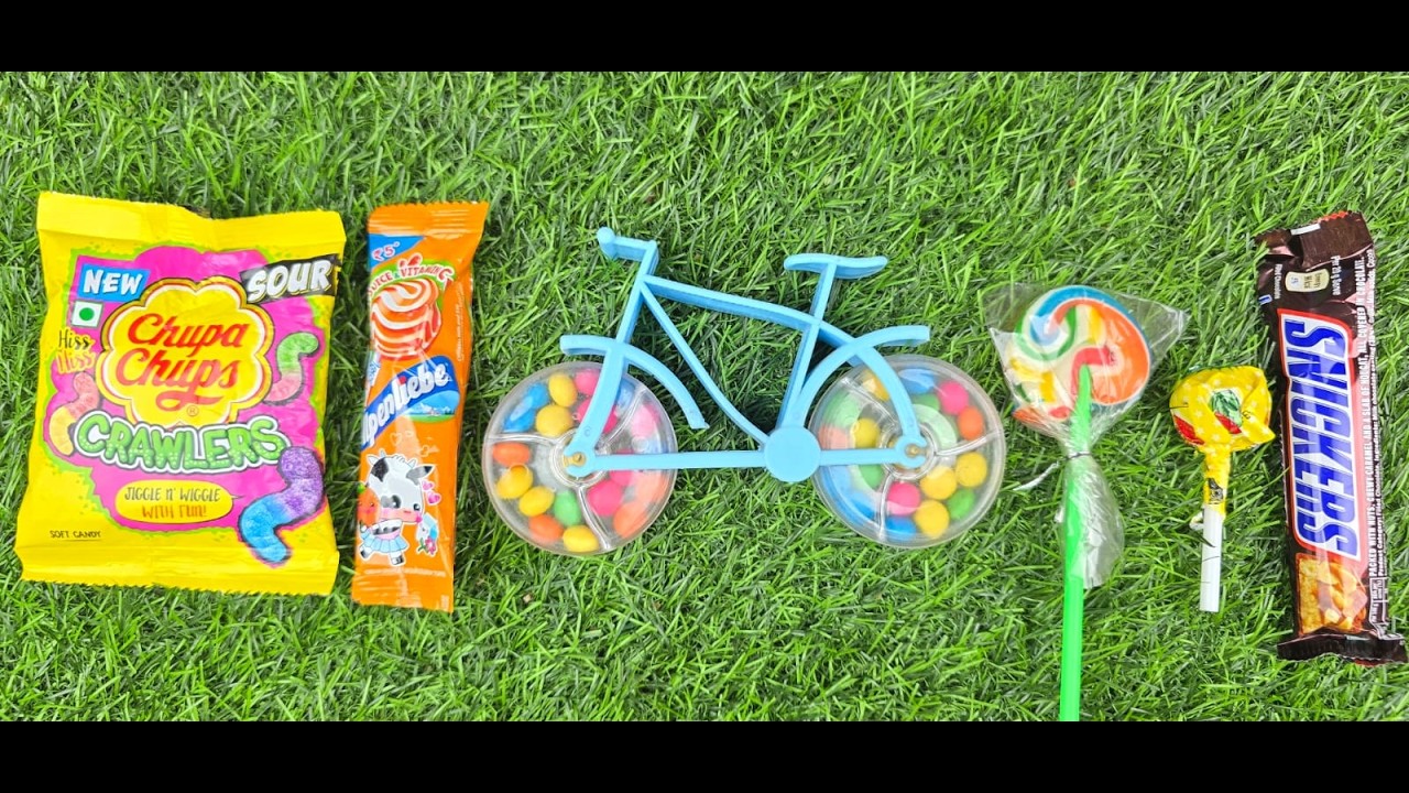 Colorful Candy & Chocolate ASMR 🍭🍫 Chupa Chups, Snickers, Alpenliebe No Talking Eating Sounds