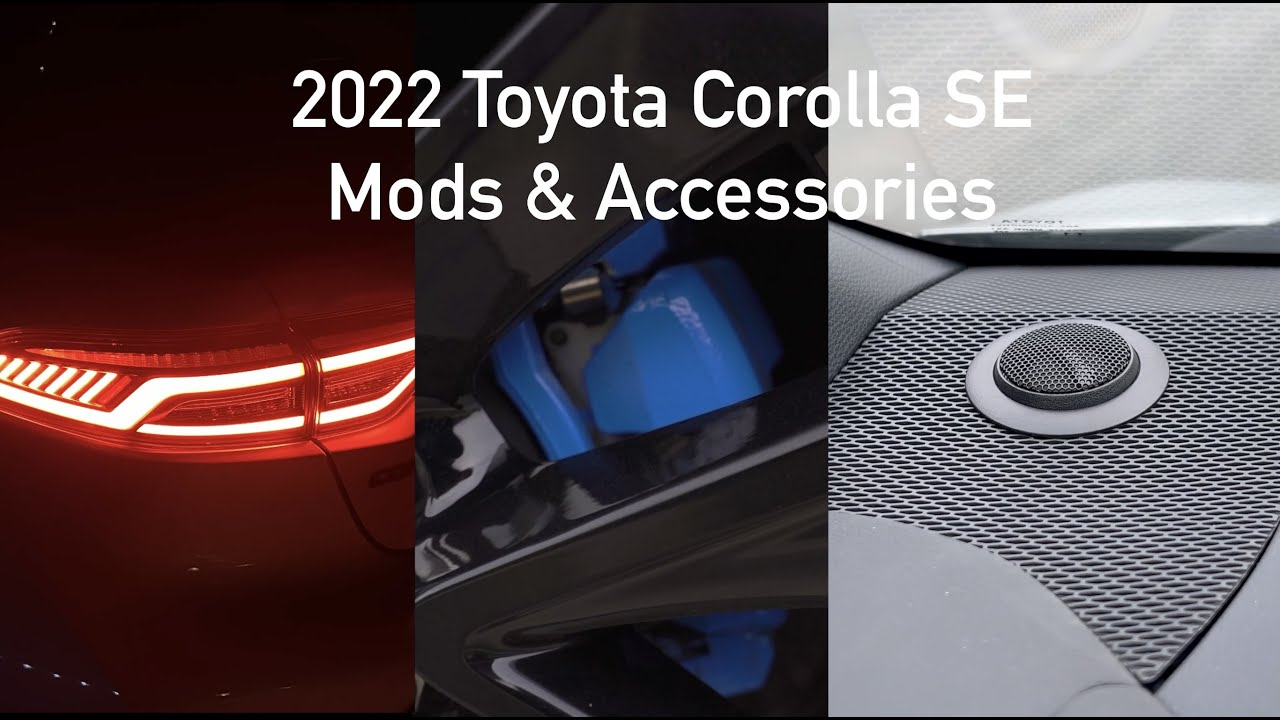 2022 Toyota Corolla SE Nightshade Mods and Accessories