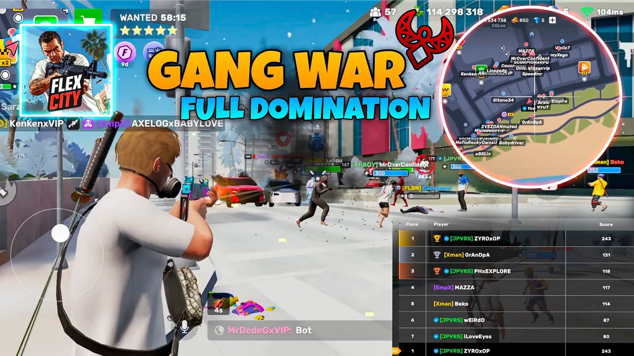 Flex City Gang War | JPVRS On Top 👑 | Full Domination 🤯
