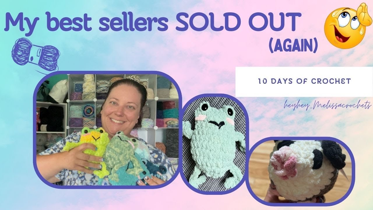 My best sellers SOLD OUT! | 10 days of crochet | Temu Haul | HeyHeyMelissaCrochets