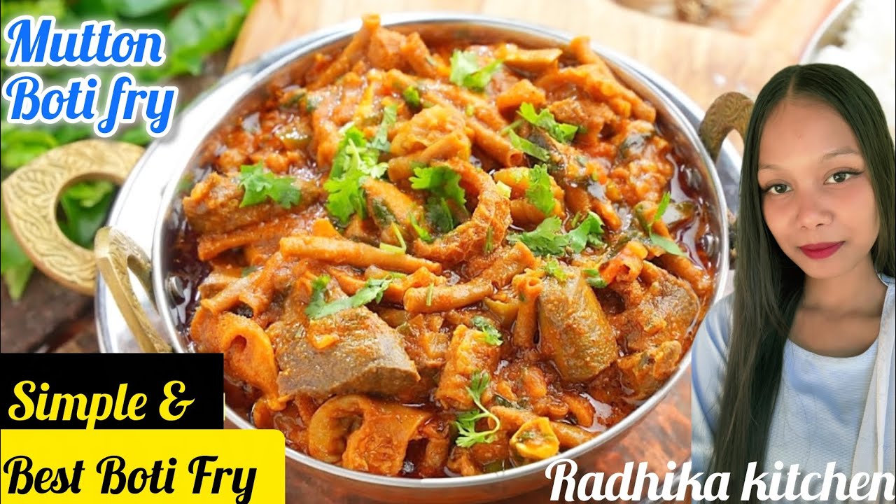 Mutton Boti masala recipe/Delicious & spicy Mutton Boti masala with oyster mashroom How to make boti
