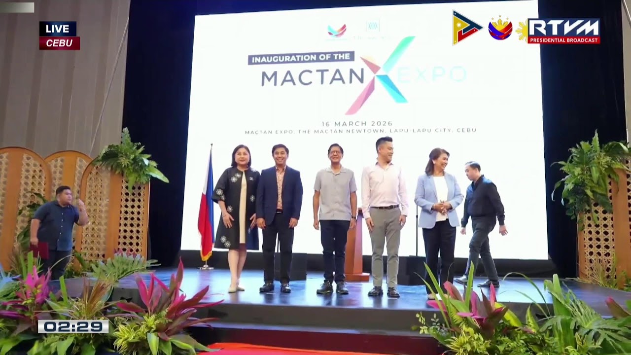 PBBM leads the inauguration of Mactan Expo in Lapu-Lapu City, Cebu | 16 March 2026