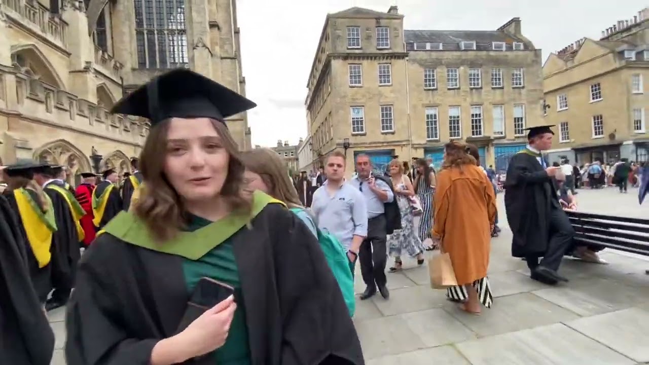 #Graduation #ceremony in #Bath #University