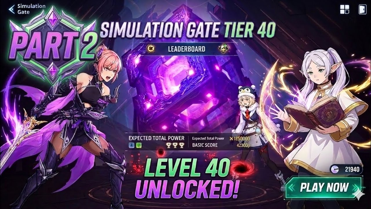 🔥 Simulation Gate Tier 40 – PART 2 | Level 40 Unlocked! Epic Battle & Insane Power Gameplay ⚡