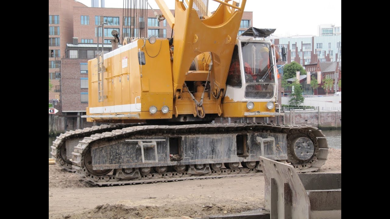 Schlitzwandbagger Liebherr HS883 und Hilfskran HS841 / Slibwand / Diaphragm, Teil 2