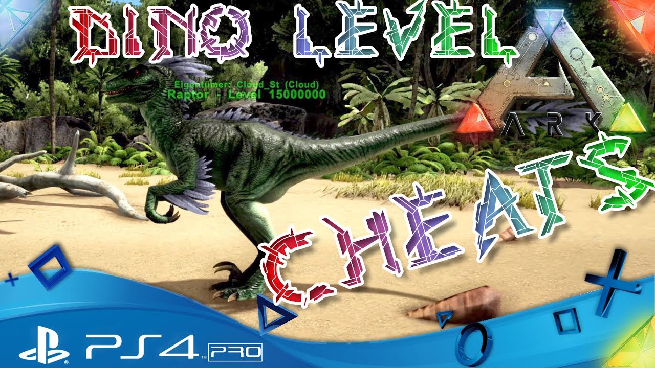 ARK PS4 🇩🇪 - CHEATS DINO LEVEL 15000000 - ARK Survival Evolved Playstation 4 Commands