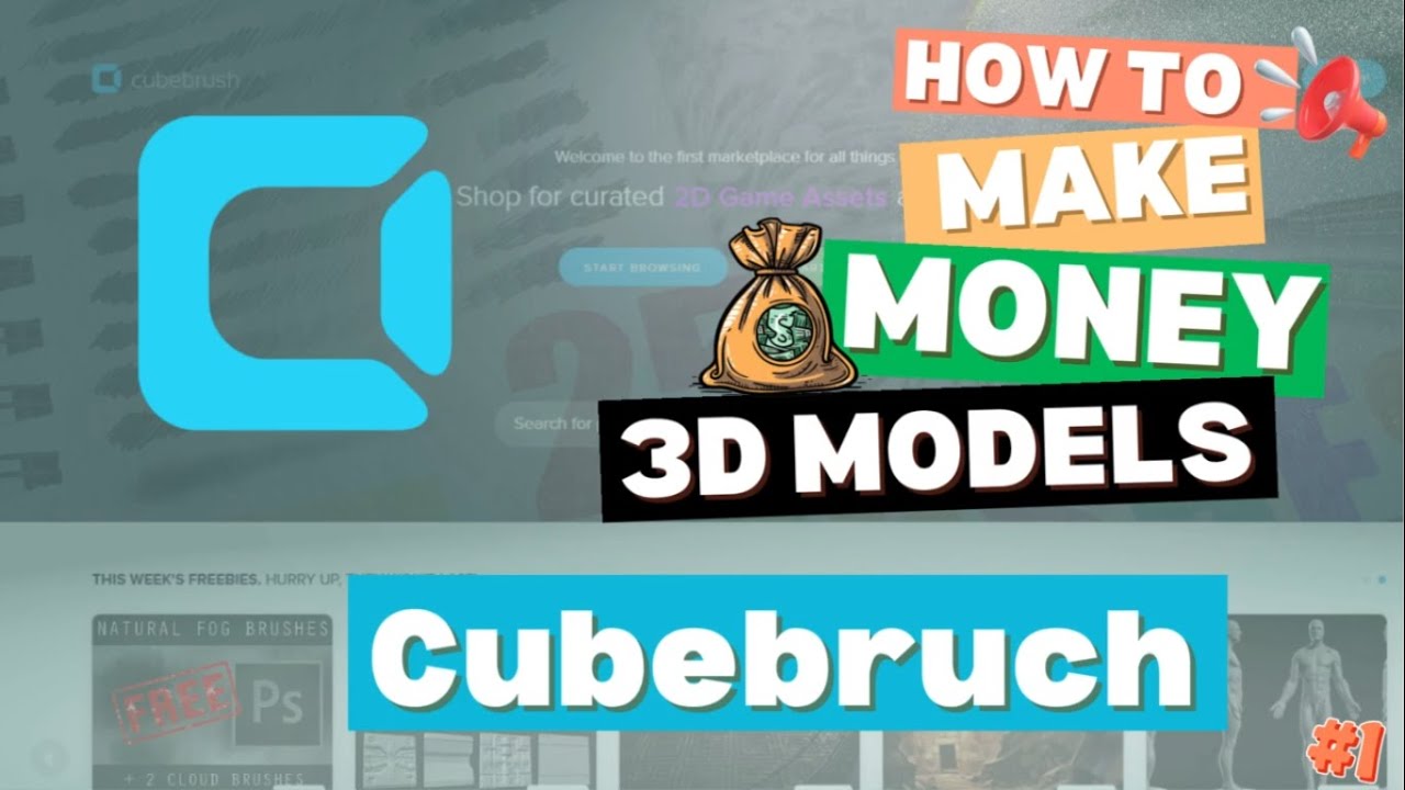 How to sell 3D models Cubebrush , part 1