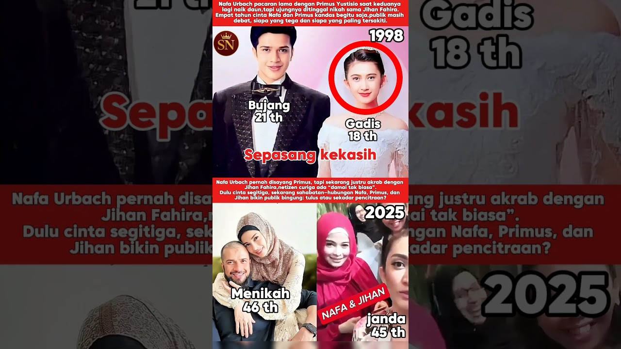 Nafa Urbach vs primus Yustisio vs Jihan fahira,dulu sekarang#shorts#dulusekarang