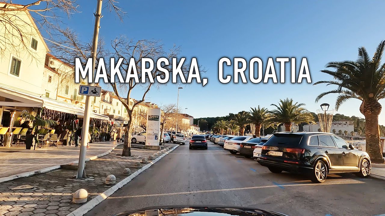 Makarska Sunset Drive in 4K