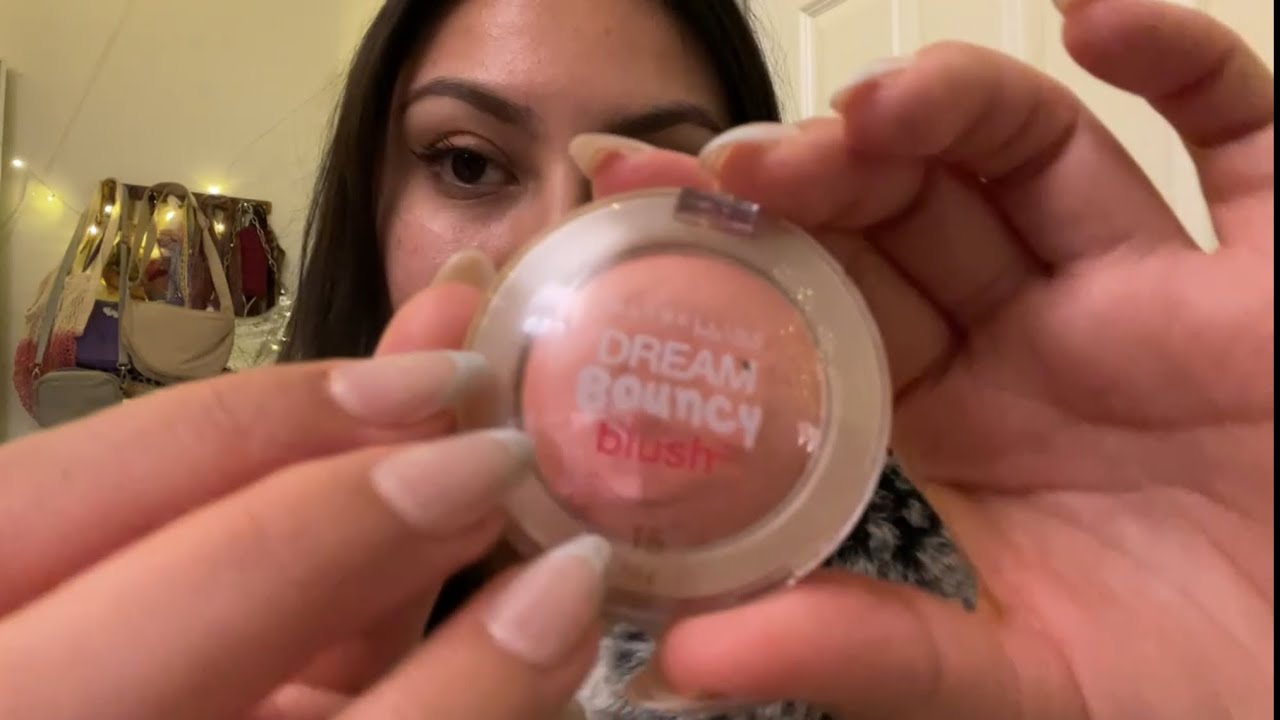 ASMR going through my old makeup 💄 (tapping, soft whispering)