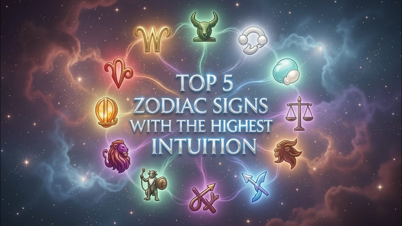 Top 5 Most Intuitive Zodiac Signs (Ranked from 5 to 1) ✨️🌌🔮
