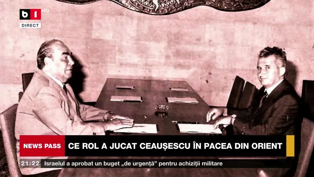NEWS PASS. NOBELUL CARE L-A SCOS DIN MINȚI PE CEAUȘESCU/CE ROL A JUCAT CEAUȘESCU ÎN PACEA DIN ORIENT
