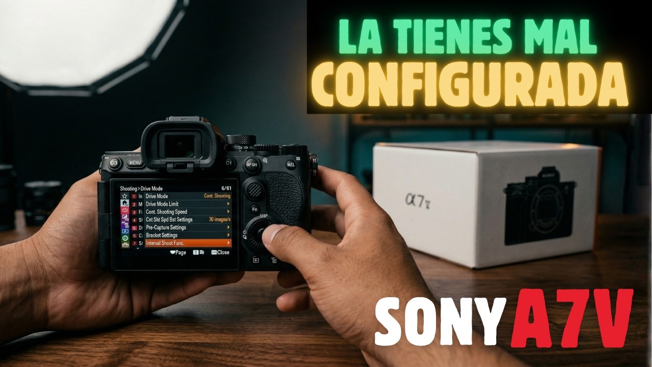 Configurando la Sony A7V mientras me meto en la candela 🔥