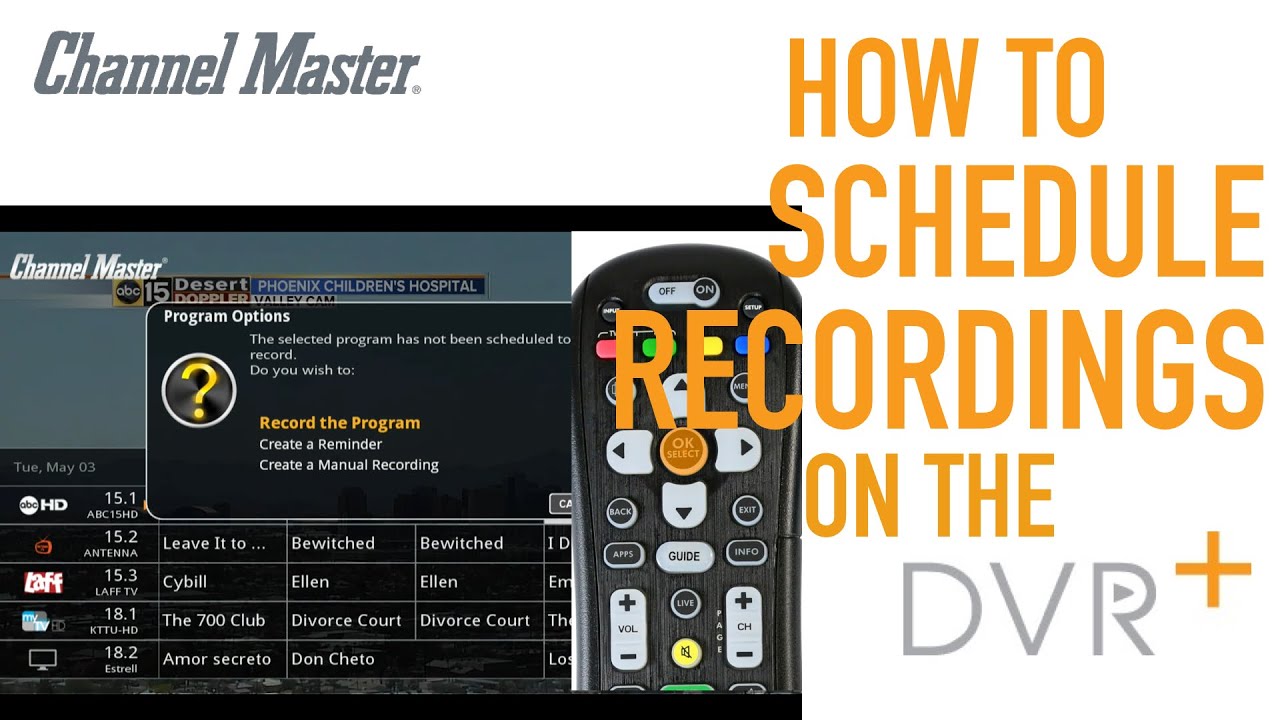 Channel Master DVR+ | How to Schedule Recordings