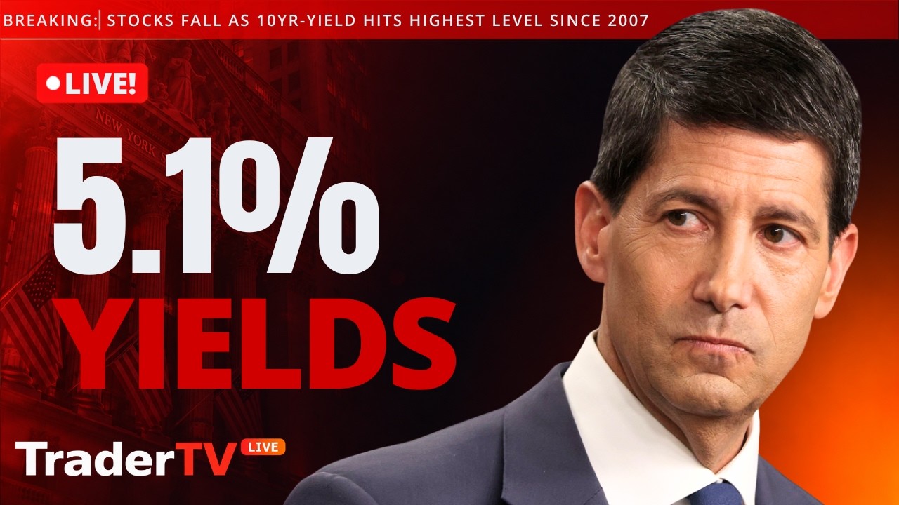 Markets Face PRESSURE! Oil Rises Above $100 and Yield Rates Hits 5.1% | Stock Market Live