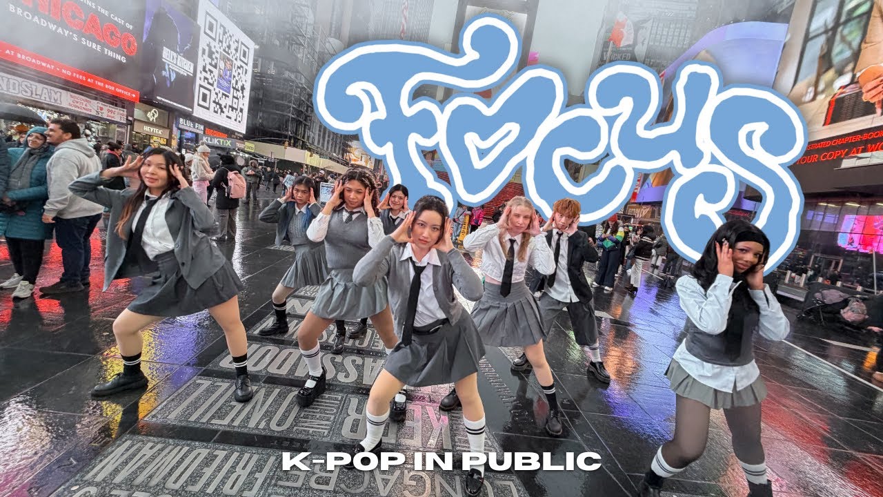 [KPOP IN PUBLIC NYC - ONE TAKE] Hearts2Hearts (하츠투하츠) - 'FOCUS'  | FULL DANCE COVER in TIMES SQUARE