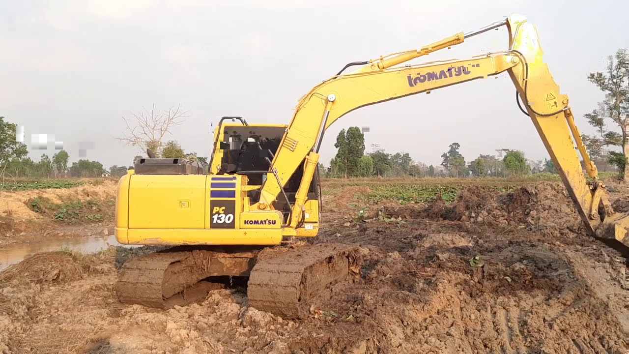 ขับหมวด P เร็วจัด komatsu pc130-10mo งานเหมาขุดโคกหนองนา ชมไป บ่นไป excavator EP.8168