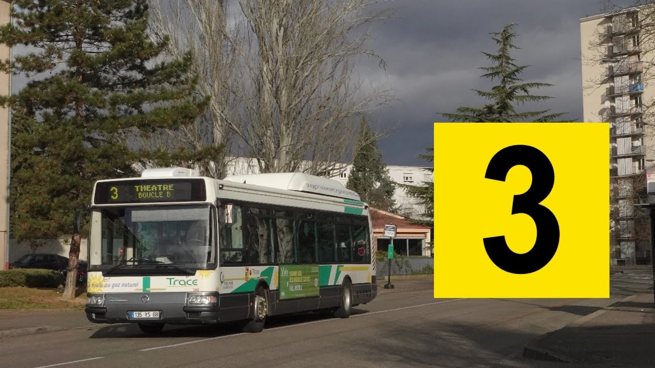 Irisbus Agora S GNV N°263 - Ligne 3 entre Préfecture et Vienne - Réseau Trace - Colmar