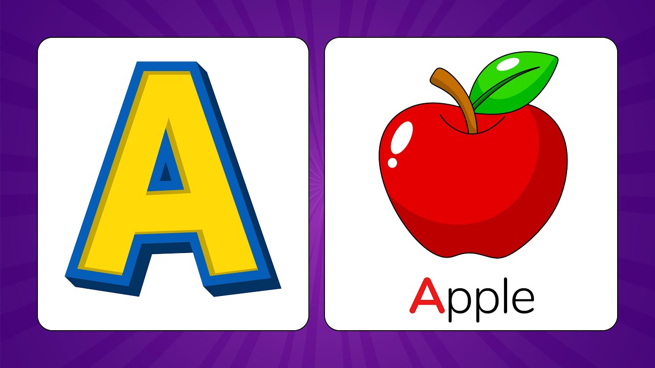 A for Apple 🍎 B for Ball 🏀 – ABC Phonics Song for Children #abcd
