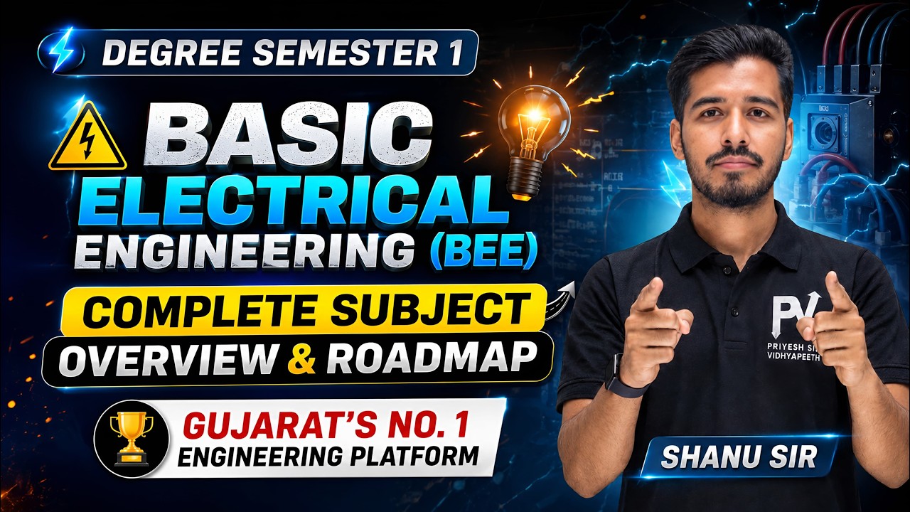 Basic Electrical Engineering (BEE) Semester 1 || Complete Subject Overview & Roadmap ⚡|| Shanusir